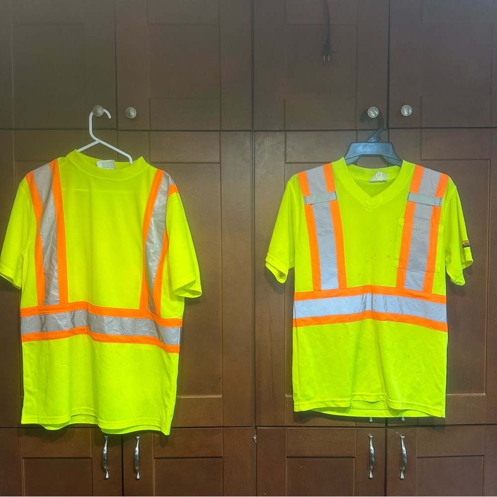 SALE!! Safety work shirt set of 2 high visibility